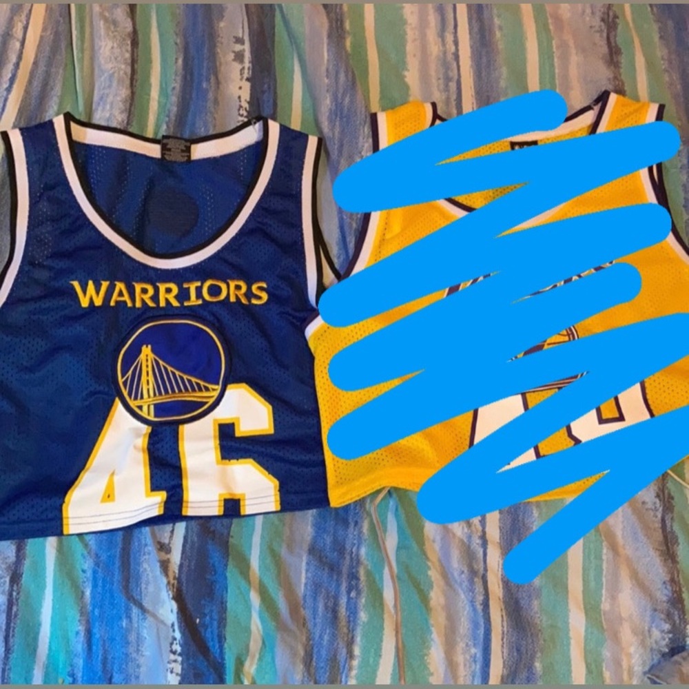Fashion Nova Cropped nba Warriors Jersey